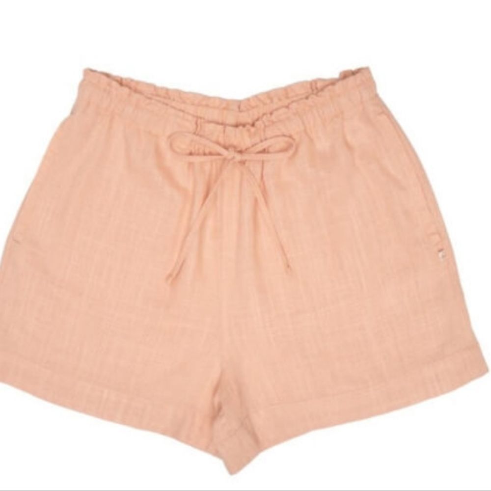 Dizzire‎ Linen Blend Drawstring Shorts